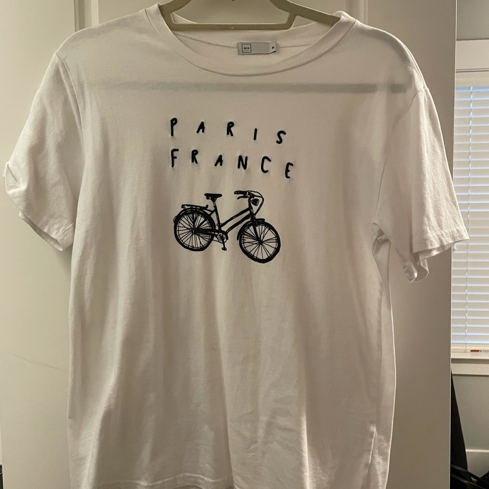 Paris France bicycle tee